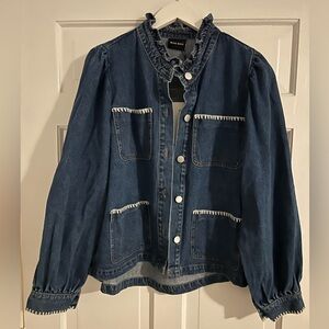 NWT boutique Miou Muse denim jacket size medium